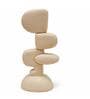 Marble Finish Modern Abstract Polyresin Sculptural Table Showpiece
