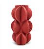 Marble Finish Modern Textured Polyresin Sculptural Flower Vase