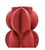 Marble Finish Modern Textured Polyresin Sculptural Flower Vase