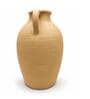 Marble Finish Rustic Minimalist Decorative Vase with Handle