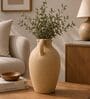 Marble Finish Rustic Minimalist Decorative Vase with Handle