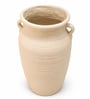 Marble Finish Rustic Vase with Handles Vintage Style Flower Vase