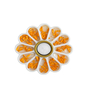 Marble Flower Shaped T-Light Holder
