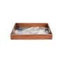 Marble Grey White & Gold MDF Wood Rectangle Serving Trays