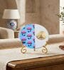 Marble Half Pichwai Buddha Wall Plate With Folding Metal Stand