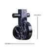 Marble Harmony Modern Black Resin Sculpture