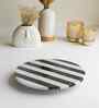 Black And White Marble Lazy Susan