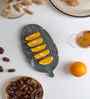 Green Marble Leaf Platter
