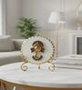 Marble Metal Ganesha Showpiece With Metal Stand
