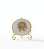 Marble Metal Krishna Showpiece With Metal Stand