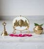 Marble Metal Venketeshwar Showpiece With Metal Stand