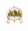 Marble Metal Venketeshwar Showpiece With Metal Stand