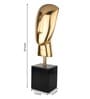 Marble Muse Visage Gold Aluminium Showpiece