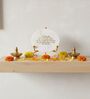 Marble Namokar Mantra Showpiece With Metal Stand
