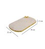 Marble Oval Platter With metal butterfly embedded