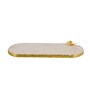 Marble Oval Platter With metal butterfly embedded