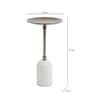 Marble Pillar Candle Medium Stand In Black