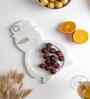 White Snowman Marble Platter