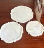 White Marble Set of 3 Platters