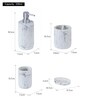 Marble Polyresin 4Pcs Bathroom Set