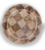 Marble Finish 7 Inch White & GreyMelamine (Set of 6) Quarter Plate,