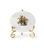 Marble Radha Krishna Showpiece With Metal Stand