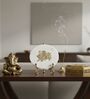 Marble Round Durga Maa Showpiece With Metal Stand