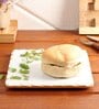 Marble Square Appetizer Platter with Gold Foil (Beige)