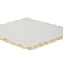 Marble Square Appetizer Platter with Gold Foil (Beige)