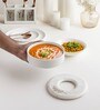 White  Marble Round Trivet