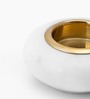 White Decor Marble Tea light Holder (Set of 2)