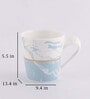 Marble Textured 150ml Multicolour Ceramic (Set of 6) Tea Cup