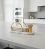 Marble Tisse Holder With Toothpick Stick Holder