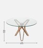 Tripod Glass Coffee Table In Glossy Finish