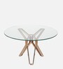 Tripod Glass Coffee Table In Glossy Finish