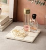 Marble Trivet Platter Brass Inlay