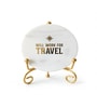 Marble Will Work For Travel Showpiece With Metal Stand