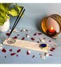 Marble with Blue Agate Guru Ji Incense Stick Holder
