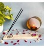 Marble with Pink Agate Guru Ji Incense Stick Holder