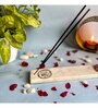 Marble with Pink Agate Guru Ji Incense Stick Holder