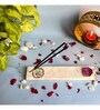 Marble with Pink Agate Guru Ji Incense Stick Holder