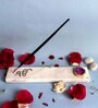 Marble with Pink Agate Ik Onkar Ik Onkar Incense Stick Holder