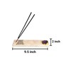 Marble with Purple Agate Namokar Mantra Incense Stick Holder