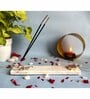 Marble with Rose Quartz IK Onkar Incense Stick Holder