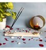 Marble with Rose Quartz IK Onkar Incense Stick Holder