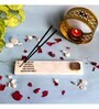 Marble with Rose Quartz Namokar Mantra Incense Stick Holder