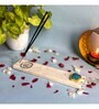 Marble with Turquoise Agate Guru Ji Incense Stick Holder
