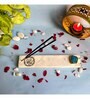 Marble with Turquoise Agate Guru Ji Incense Stick Holder