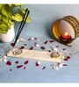 Marble with White Agate Guru Ji Incense Stick Holder