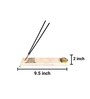 Marble with White Agate Namokar Mantra Incense Stick Holder